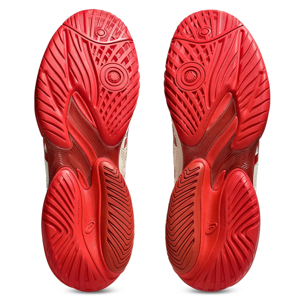 Men's Court FF 3 Novak Court Shoes Cream and Classic Red