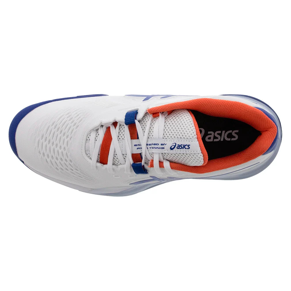 Men's GEL-Resolution X Court Shoes White and Imperial