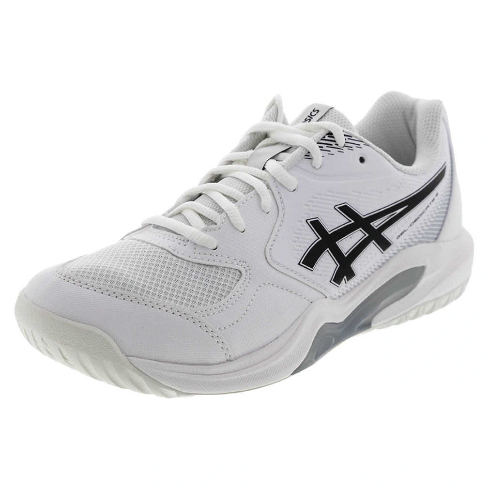 Men's GEL-Dedicate 9 Wide Shoes White and Black
