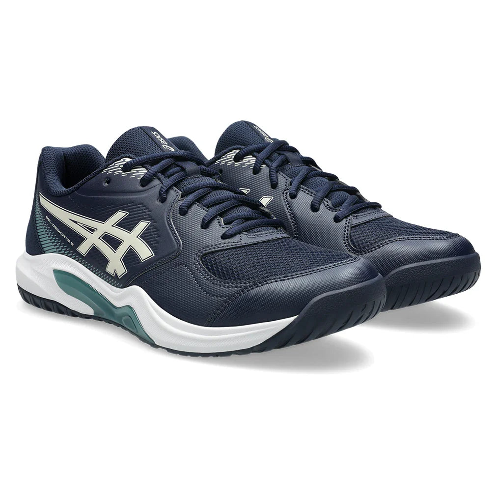 Men's GEL-Dedicate 9 Wide Shoes Midnight and Oatmeal