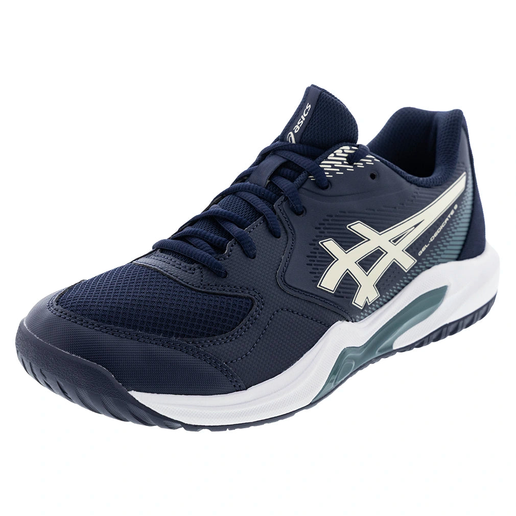 Men's GEL-Dedicate 9 Wide Shoes Midnight and Oatmeal