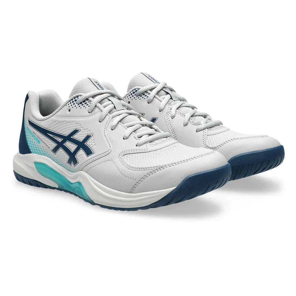 Men's GEL-Dedicate 9 Pickleball Shoes Concrete and Mako Blue