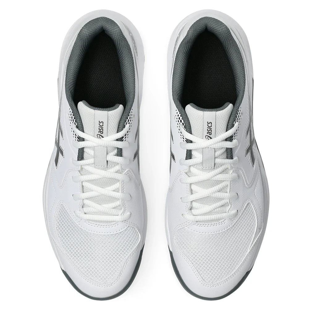 Men's GEL-Dedicate 9 Pickleball Shoes White and Gunmetal
