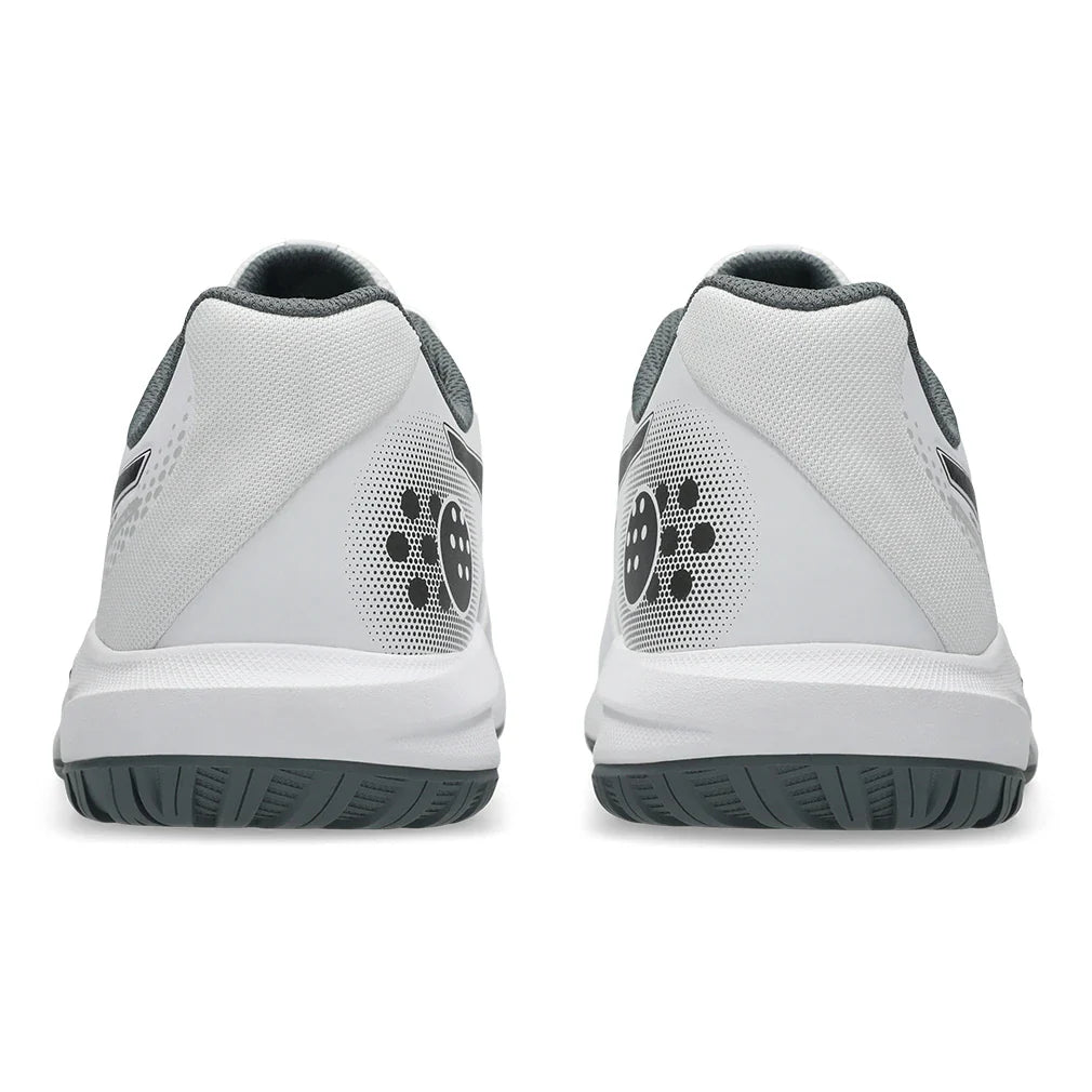 Men's GEL-Dedicate 9 Pickleball Shoes White and Gunmetal