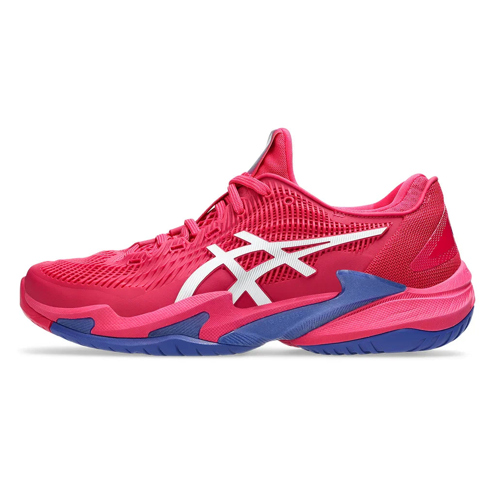 Women's Court FF 3 Court Shoes Bright Rose and White