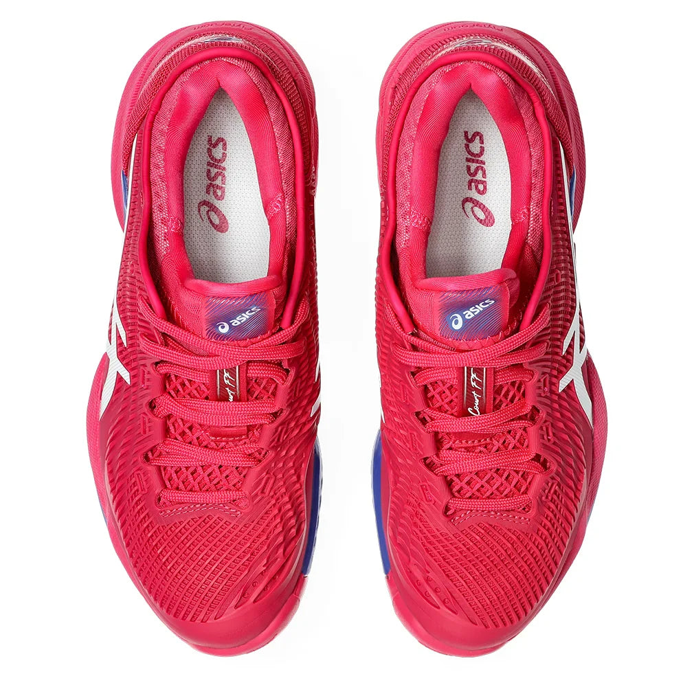 Women's Court FF 3 Court Shoes Bright Rose and White