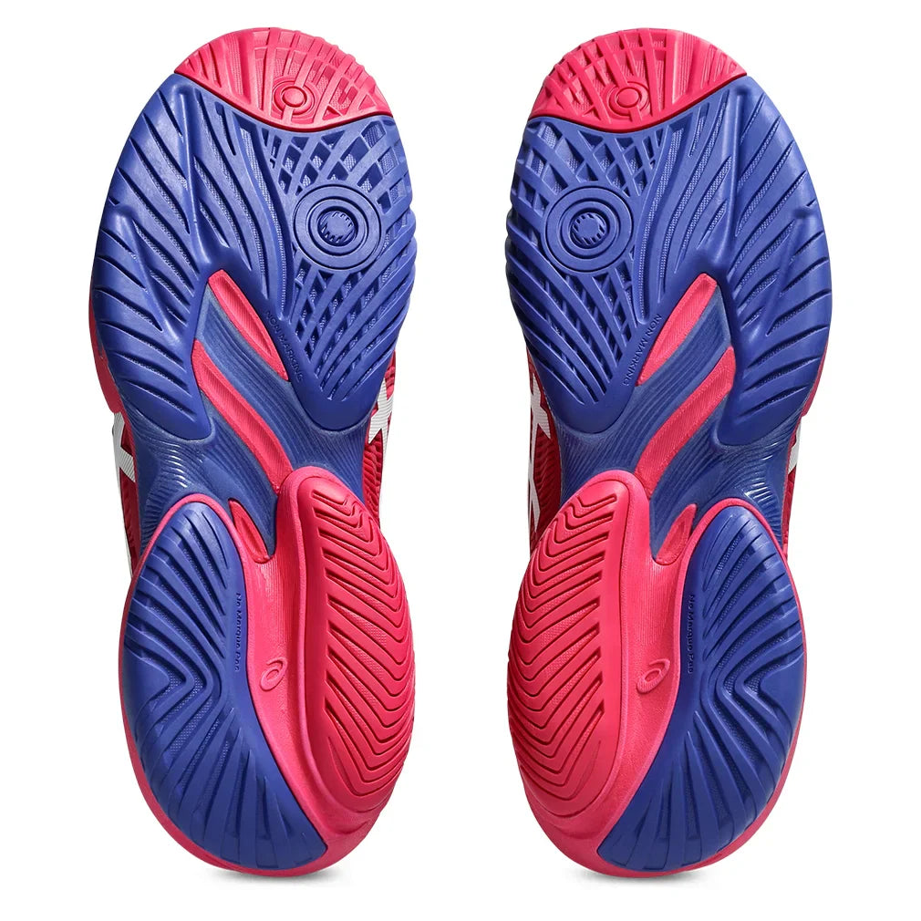 Women's Court FF 3 Court Shoes Bright Rose and White