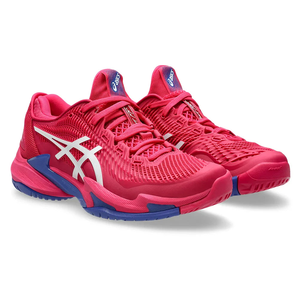 Women's Court FF 3 Court Shoes Bright Rose and White