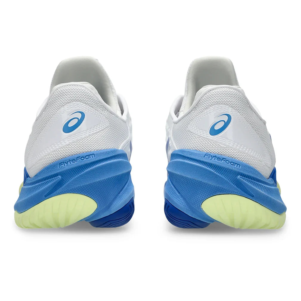 Women's Court FF 3 Court Shoes White and Illusion Blue