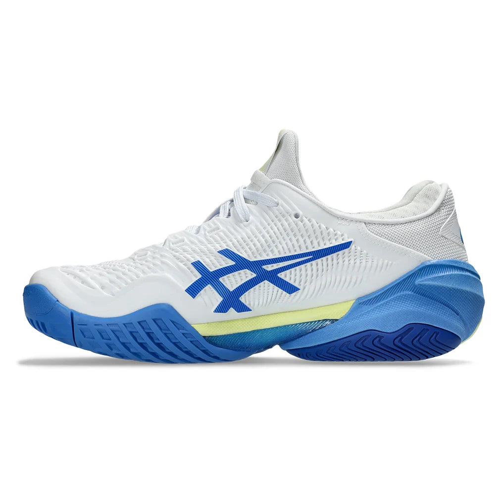 Women's Court FF 3 Court Shoes White and Illusion Blue