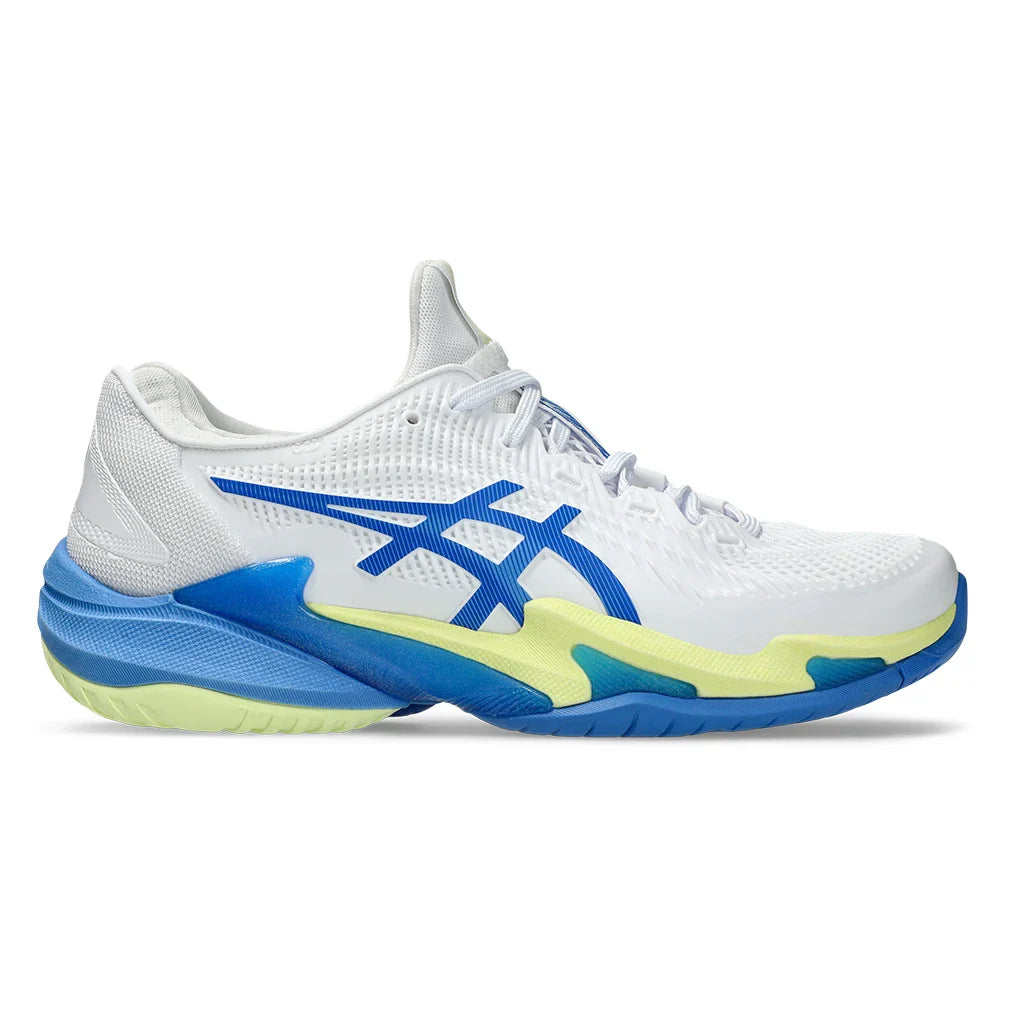 Women's Court FF 3 Court Shoes White and Illusion Blue