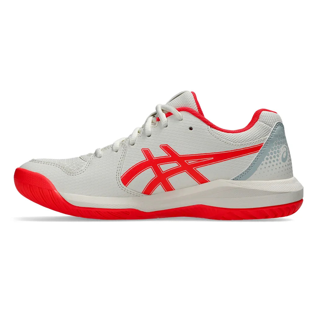 Women's GEL-Dedicate 8 Pickleball Court Shoes Cream and Flash Red