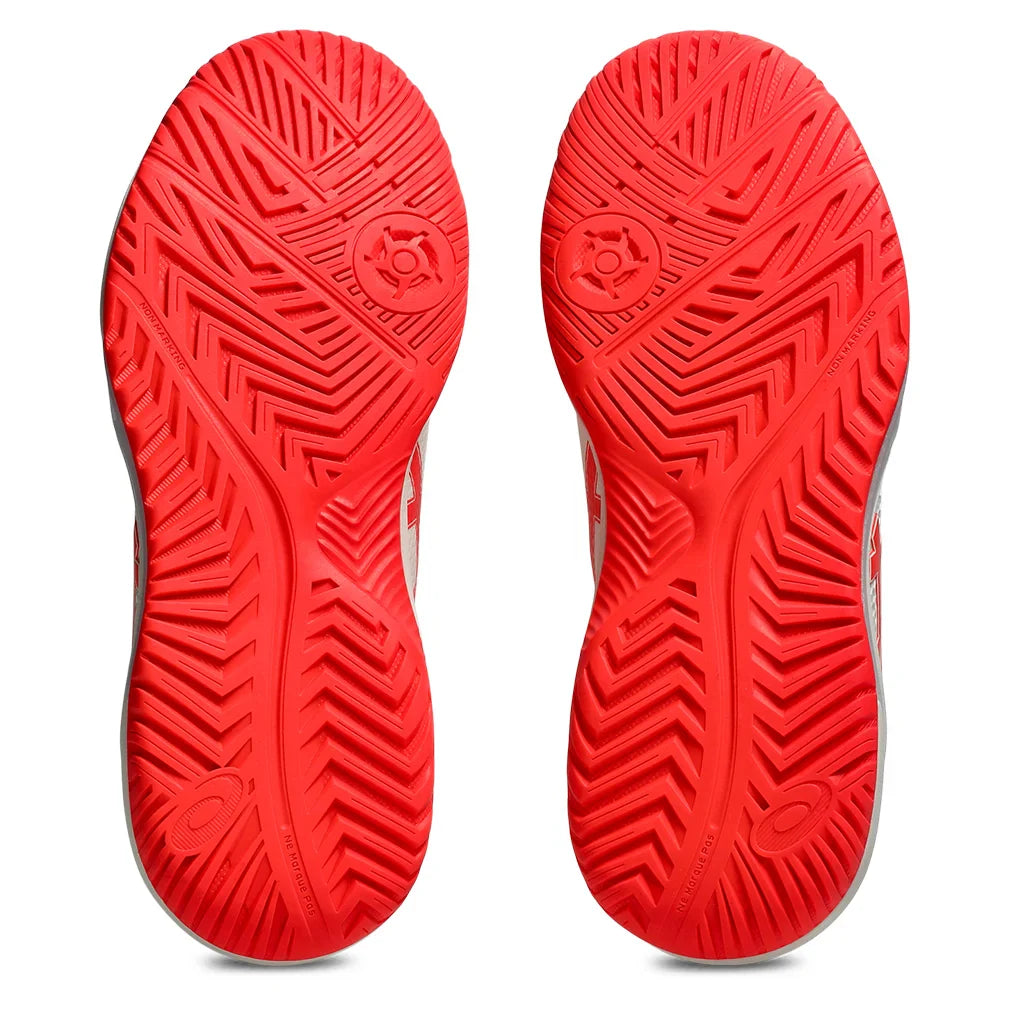 Women's GEL-Dedicate 8 Pickleball Court Shoes Cream and Flash Red