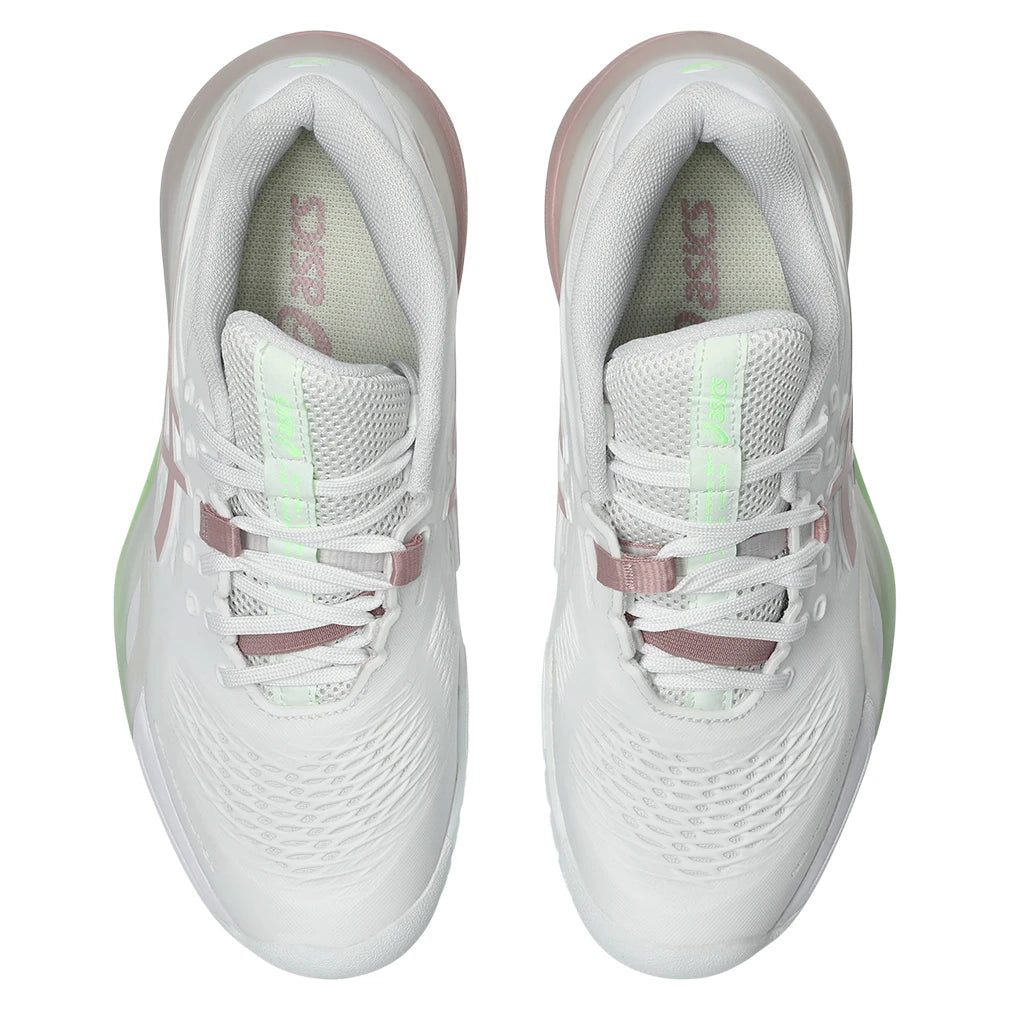 Women's GEL-Resolution X D Width Shoes White and Morganite