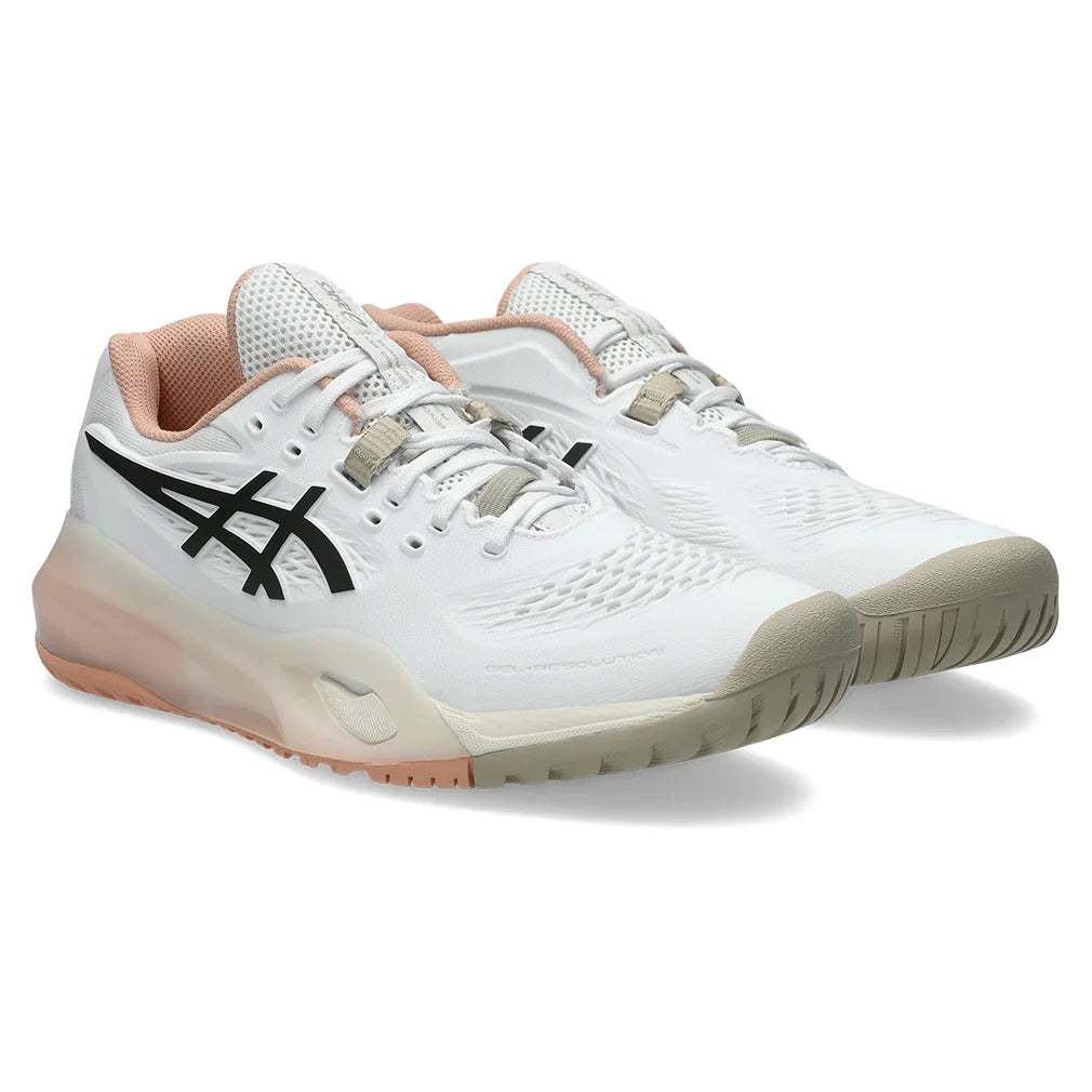 Women's GEL-Resolution X Shoes White and Black Coffee