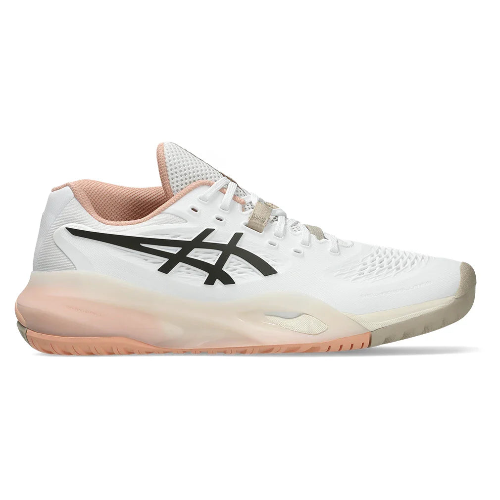 Women's GEL-Resolution X Shoes White and Black Coffee