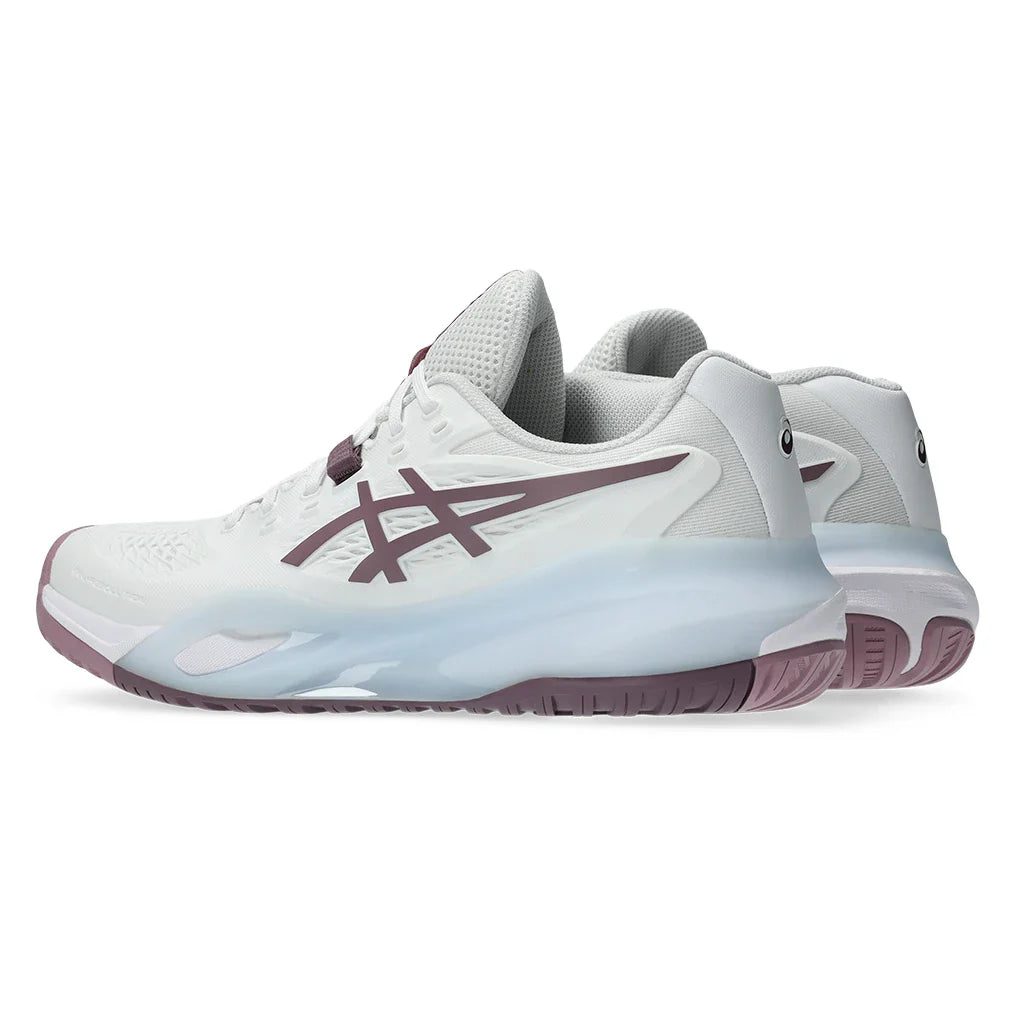 Women's GEL-Resolution X Shoes White and Dusty Mauve