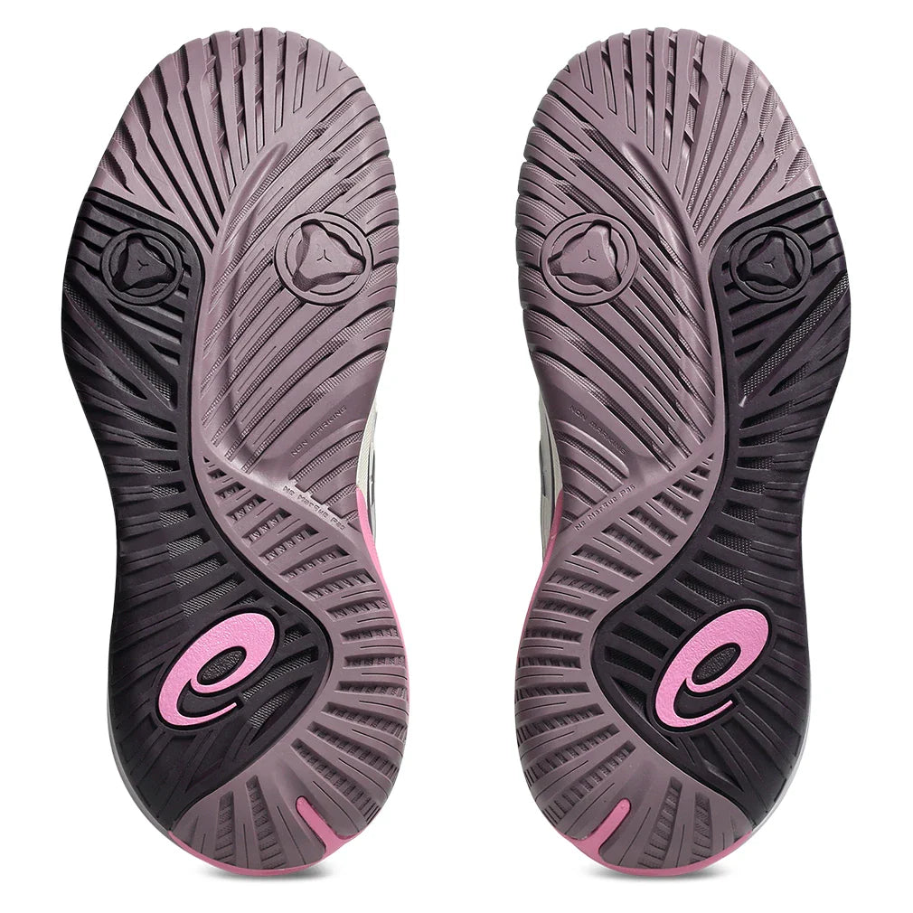 Women's GEL-Resolution X Shoes Soft Oat and Dark Aubergine