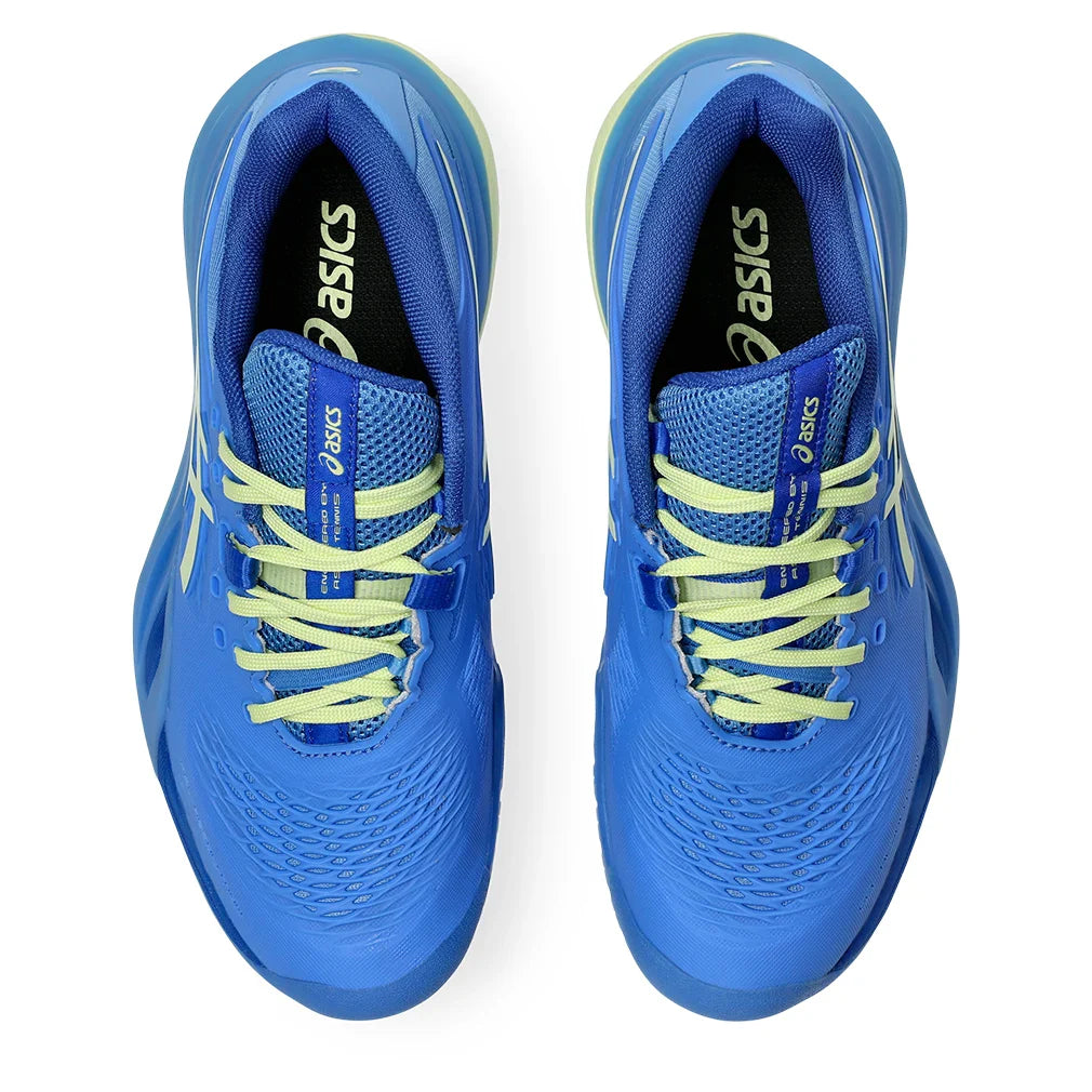 Women's GEL-Resolution X Court Shoes Blue Coast and Huddle Yellow