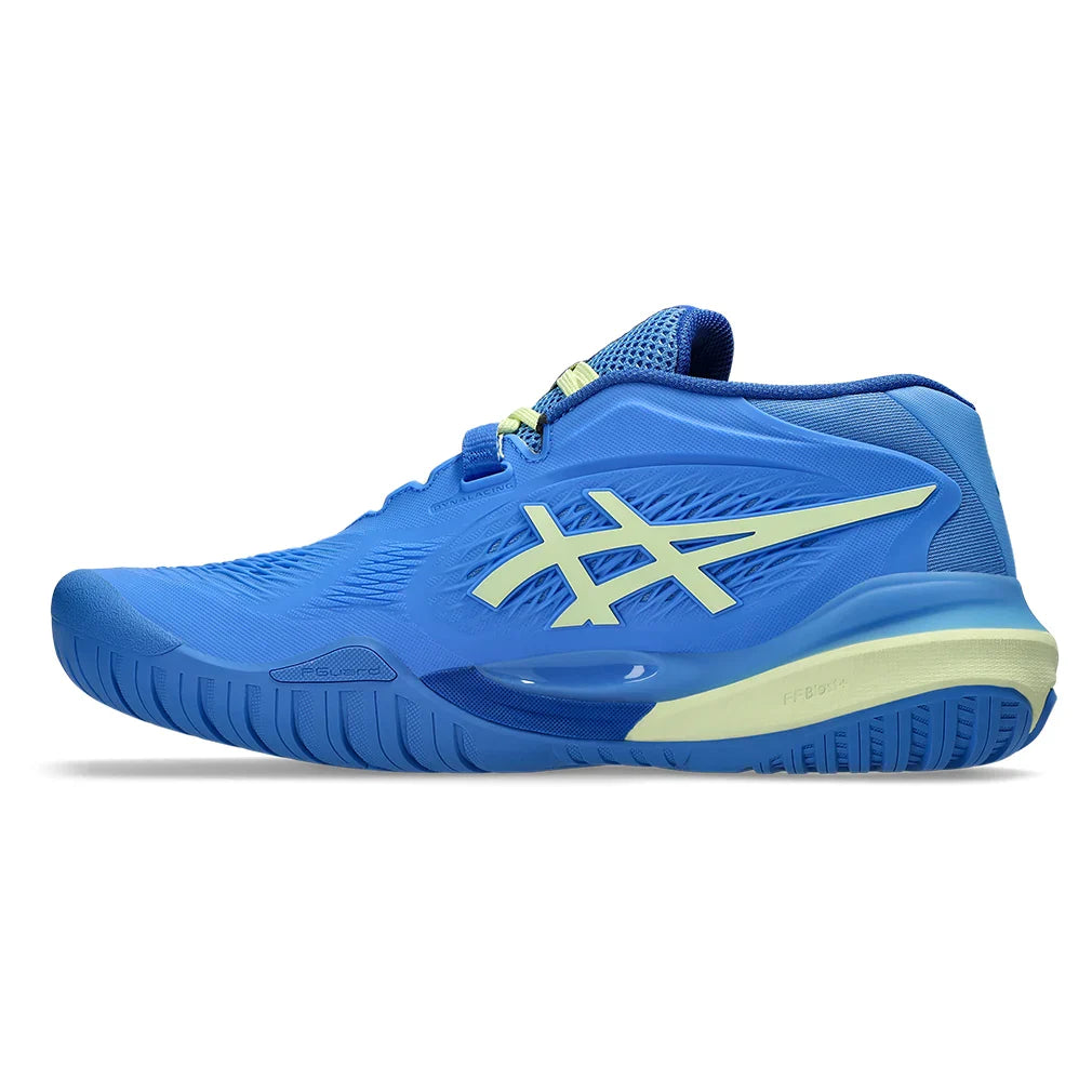 Women's GEL-Resolution X Court Shoes Blue Coast and Huddle Yellow