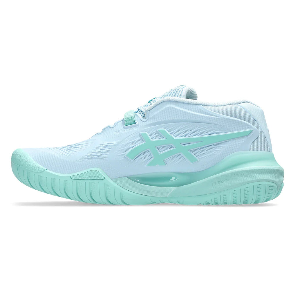 Women's GEL-Resolution X Shoes Light Blue and Oasis Green