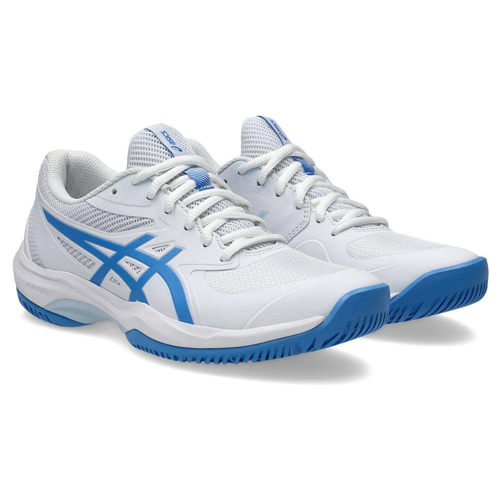 Women's Game FF Court Shoes White and Blue Coast