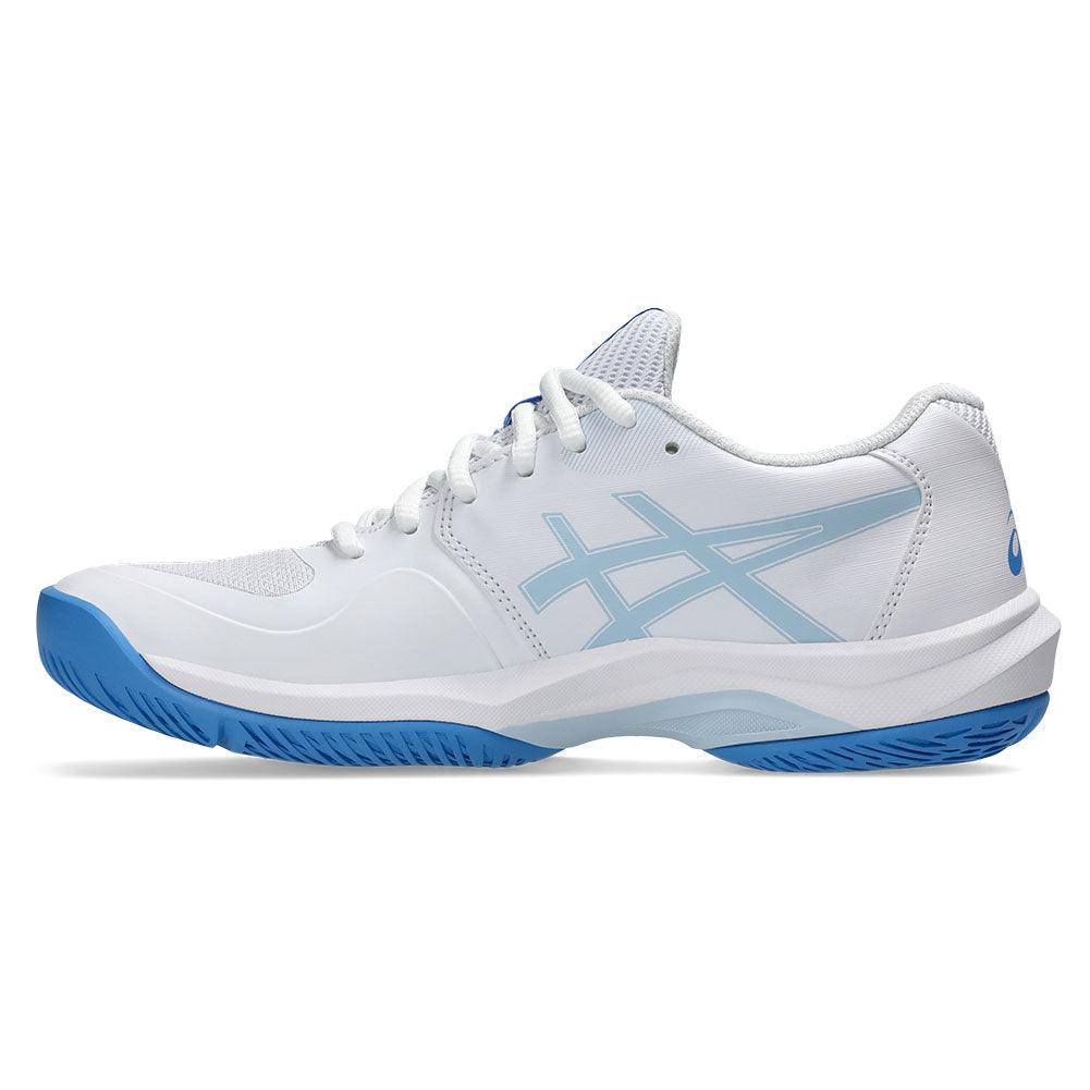 Women's Game FF Court Shoes White and Blue Coast