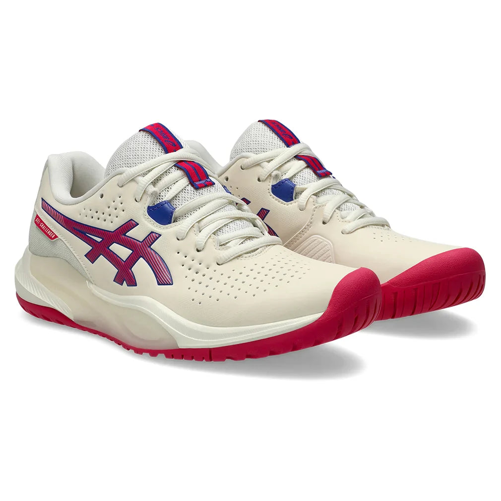 Women's GEL-Challenger 15 Court Shoes Cream and Bright Rose