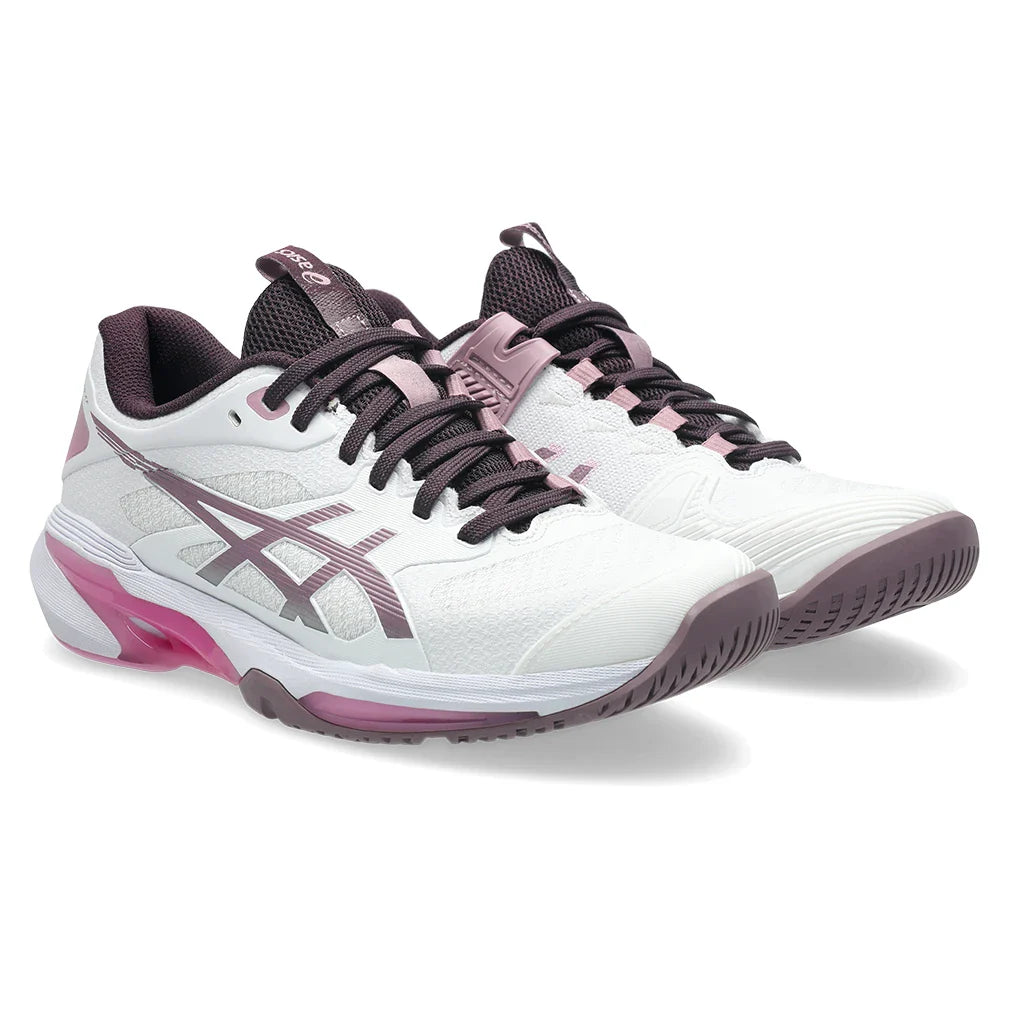 Women's Solution Speed FF 4 Shoes White and Dusty Mauve