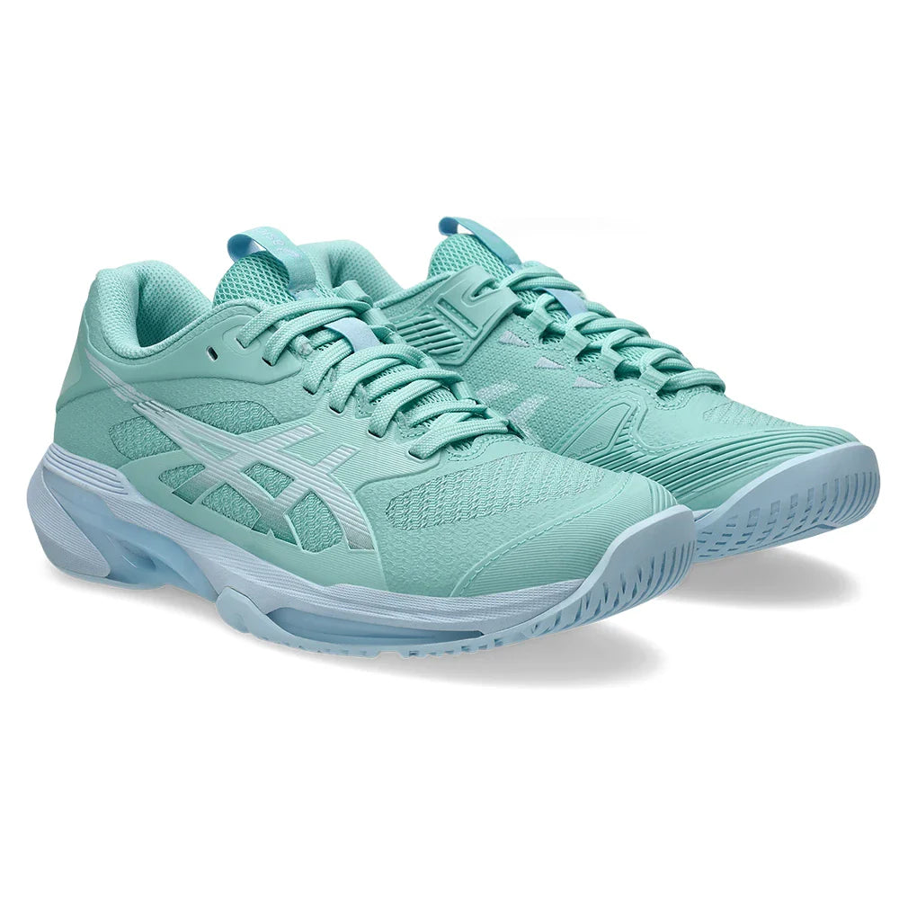 Women's Solution Speed FF 4 Shoes Oasis Green and Light Blue