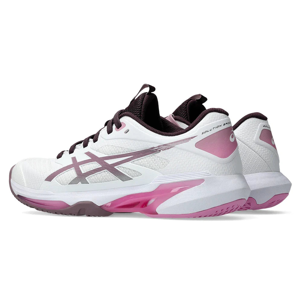 Women's Solution Speed FF 4 Shoes White and Dusty Mauve