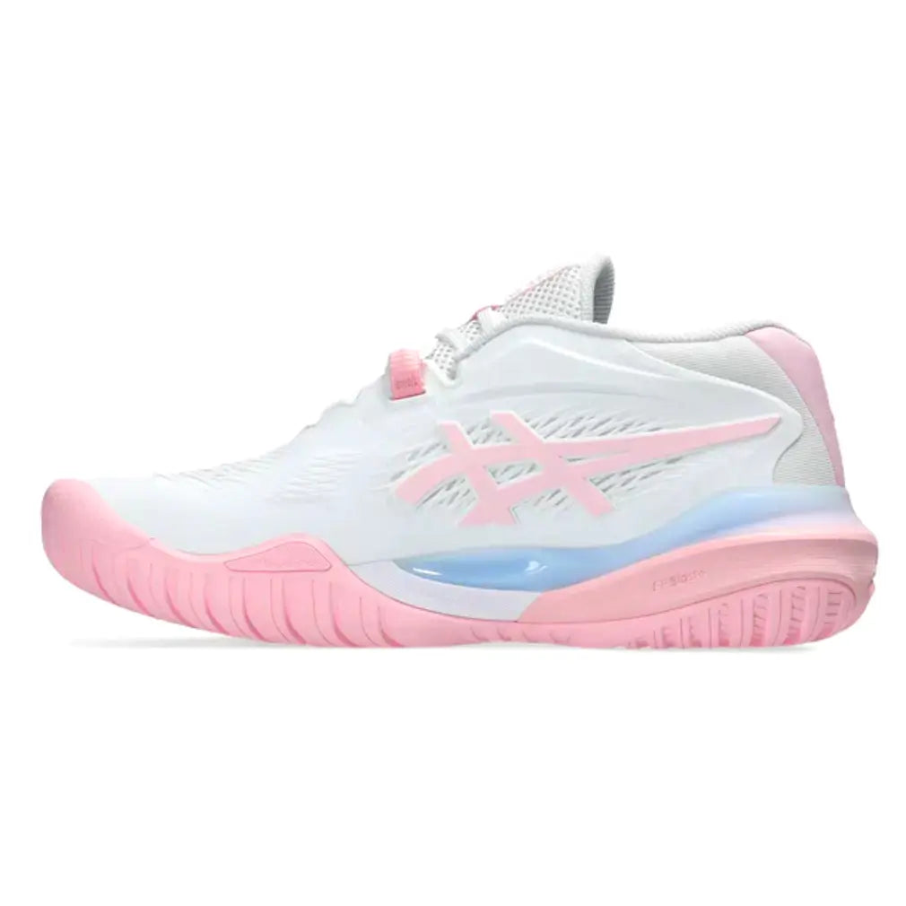 Women's GEL-Resolution X Court Shoes White and Pink Salt