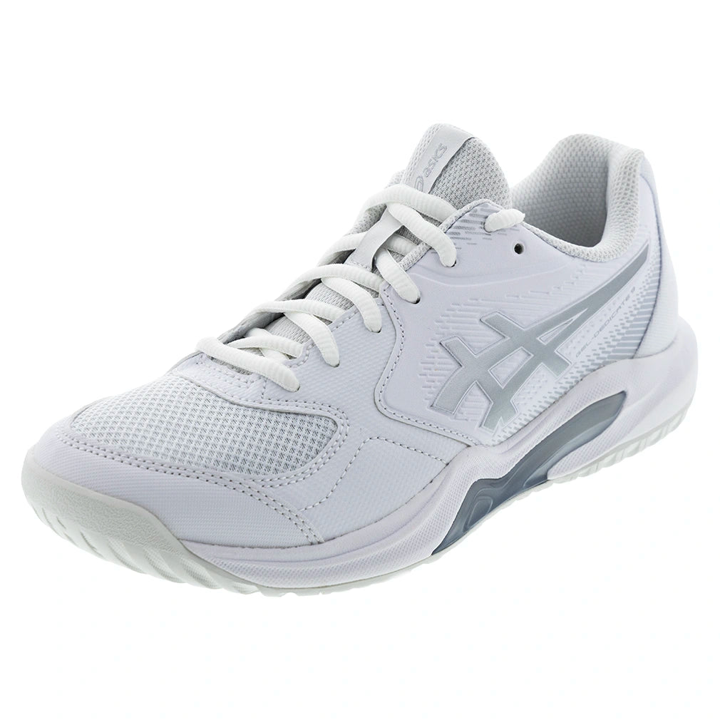 Women's GEL-Dedicate 9 Wide Shoes White and Pure Silver
