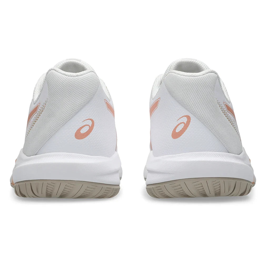 Women's GEL-Dedicate 9 Wide Shoes White and Cantaloupe