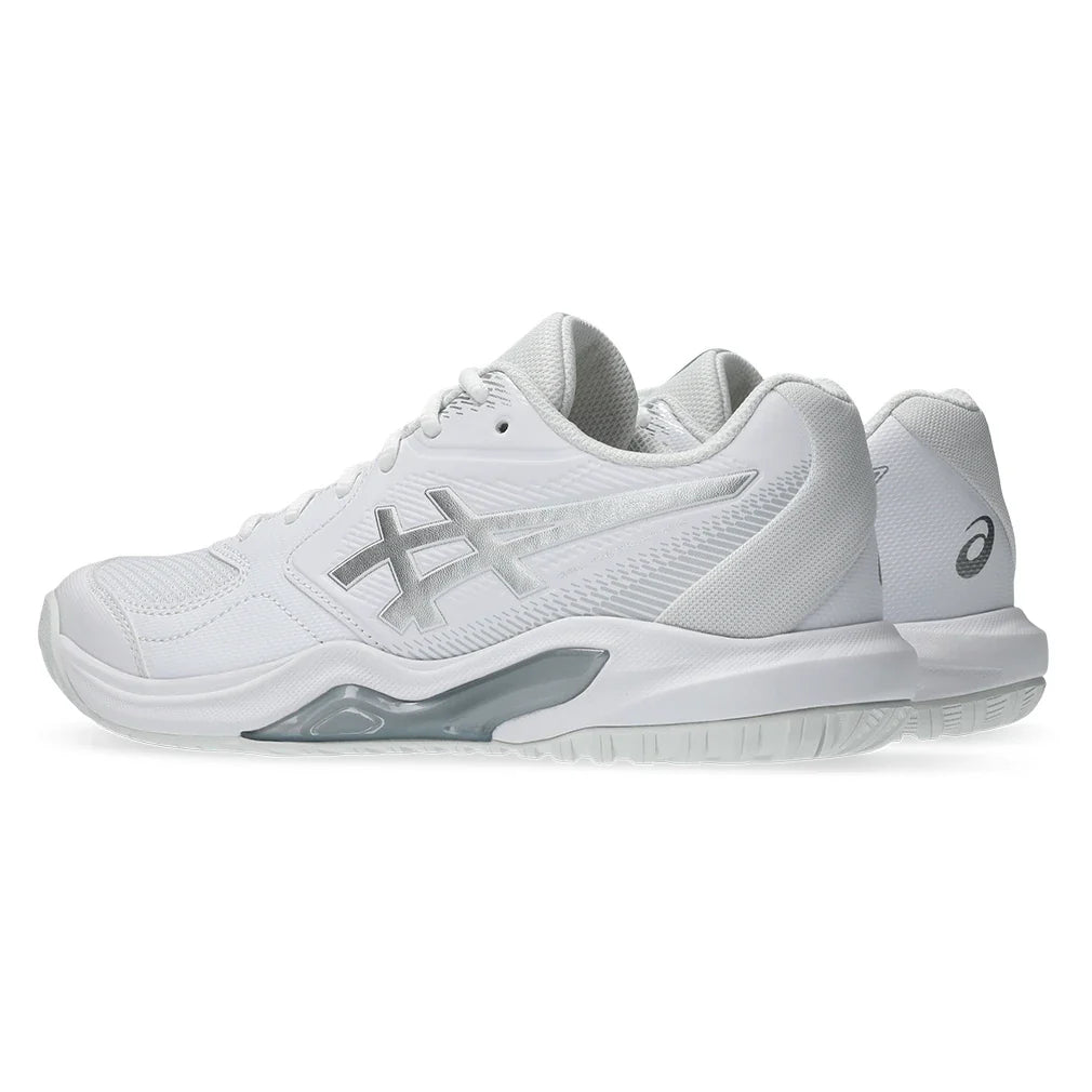 Women's GEL-Dedicate 9 Wide Shoes White and Pure Silver