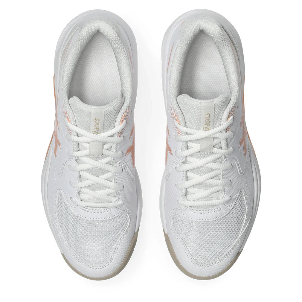 Women's GEL-Dedicate 9 Shoes White and Cantaloupe