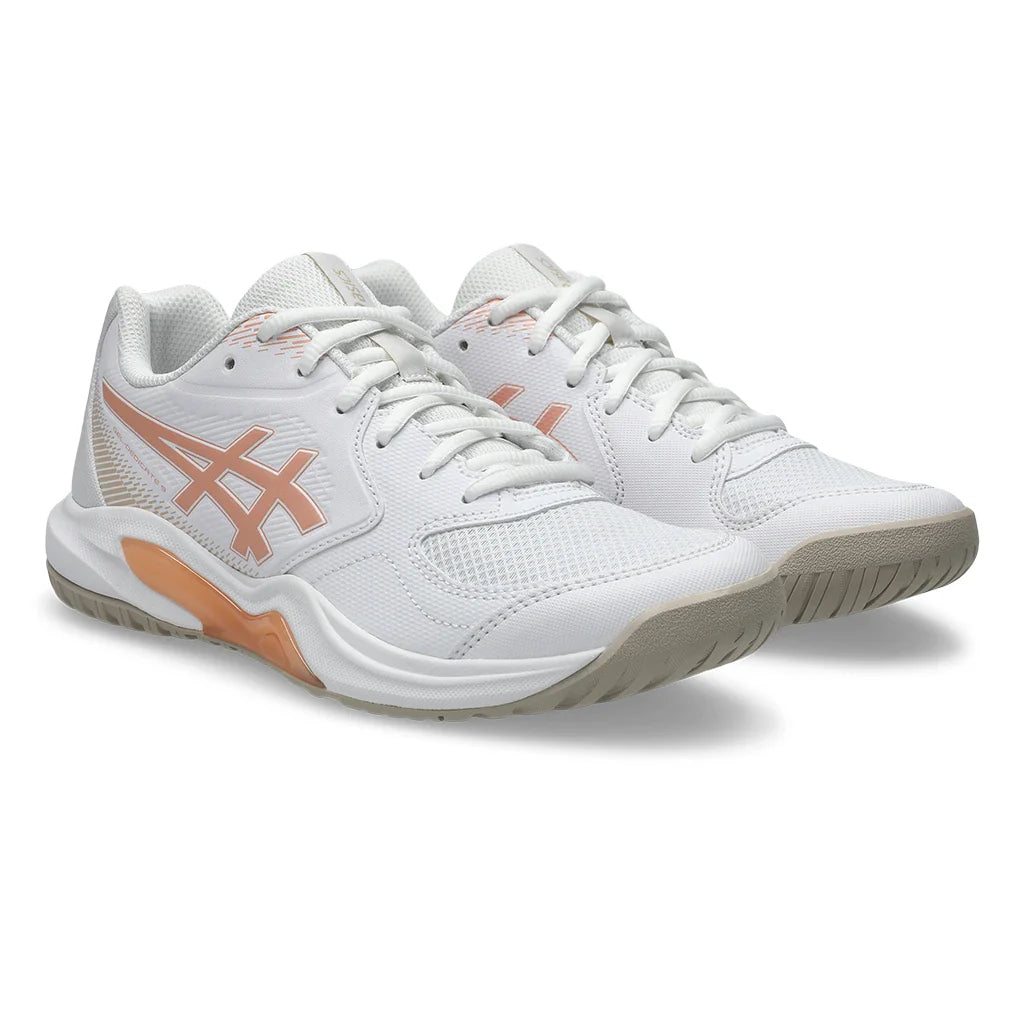 Women's GEL-Dedicate 9 Shoes White and Cantaloupe