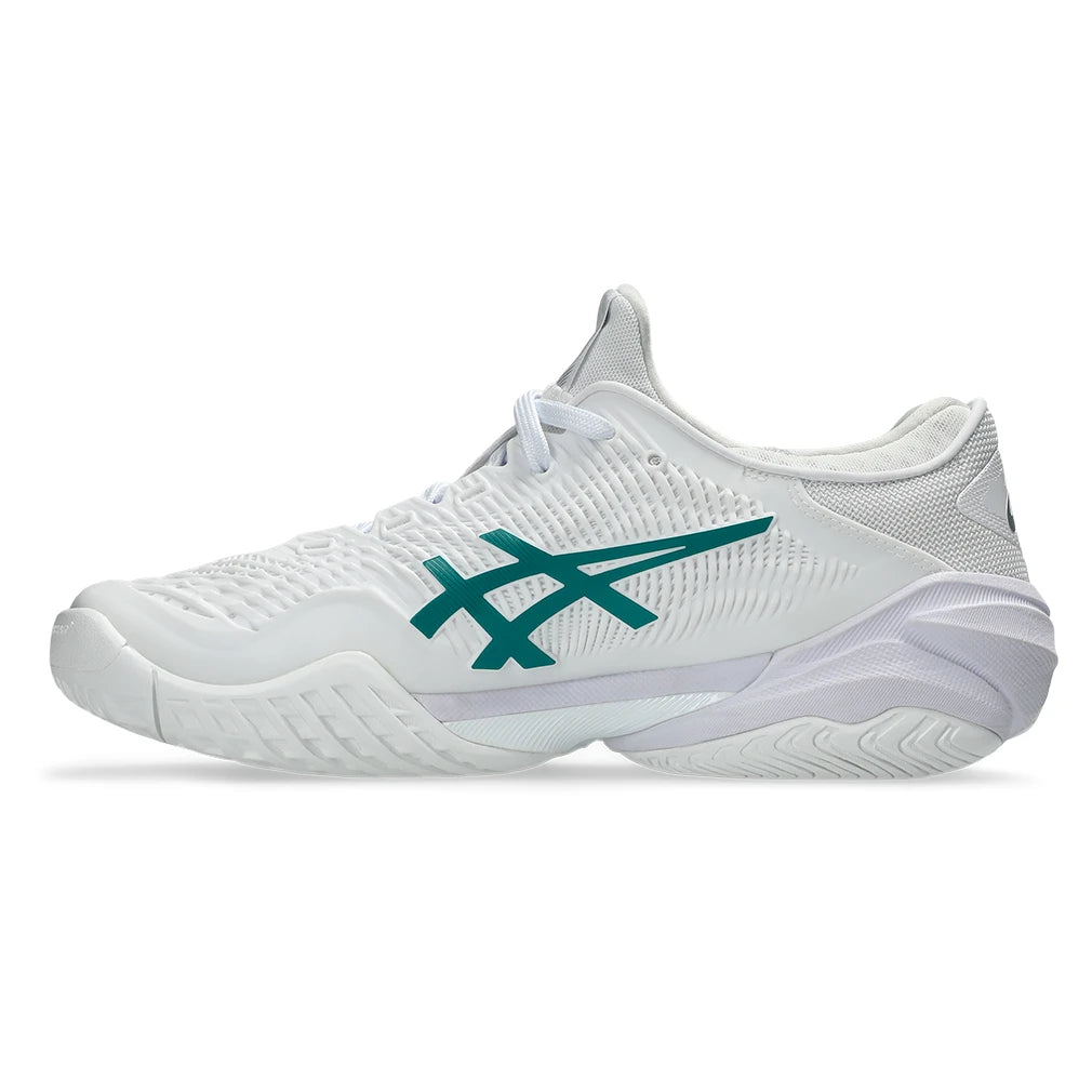 Women's Court FF 3 Shoes White and Pitch Green