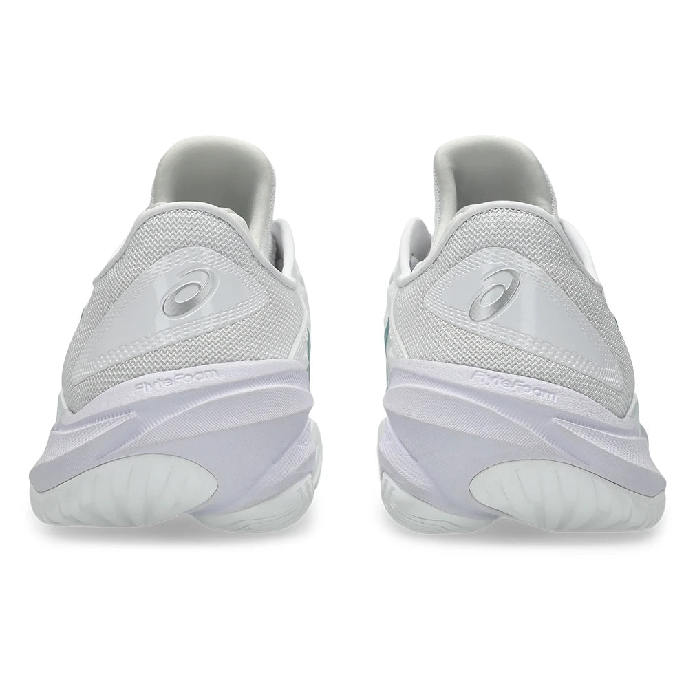 Women's Court FF 3 Shoes White and Pitch Green