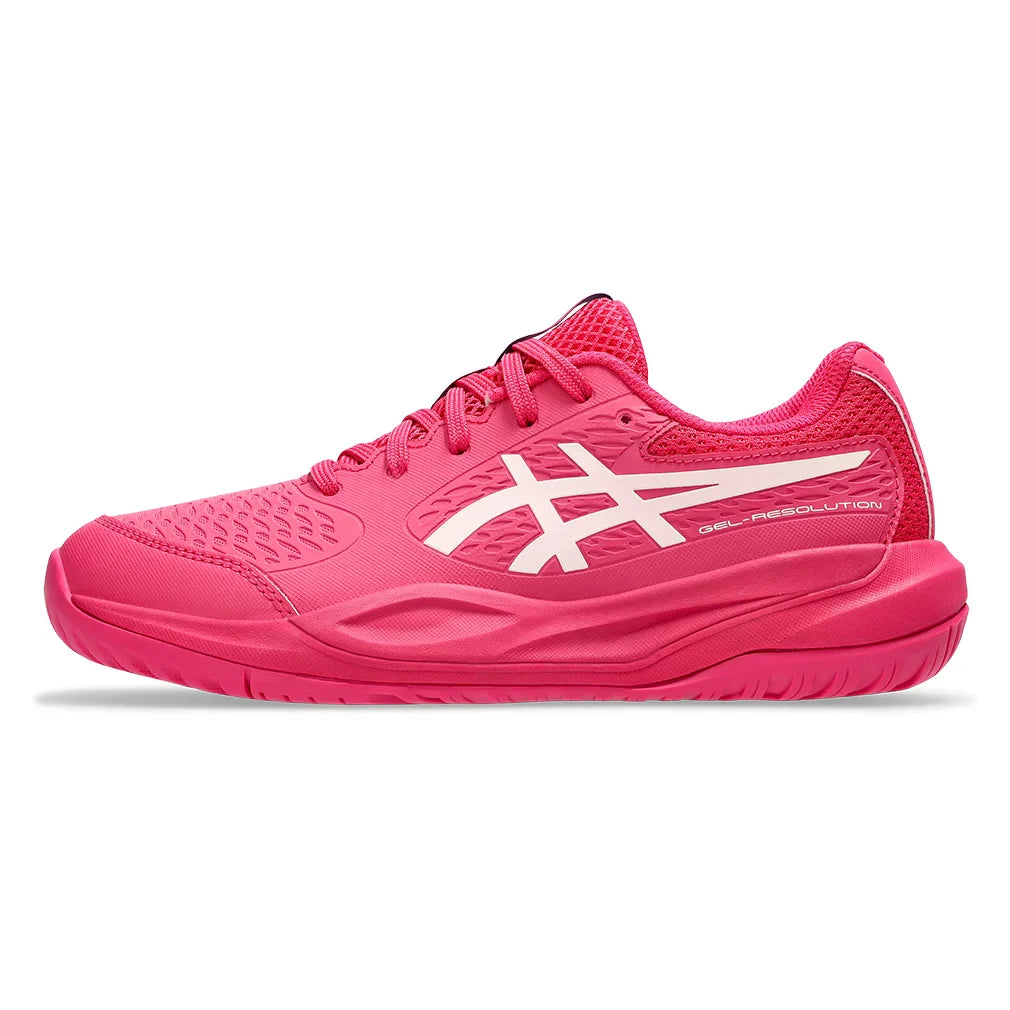 Juniors' GEL-Resolution X GS Court Shoes Bright Rose and Cream