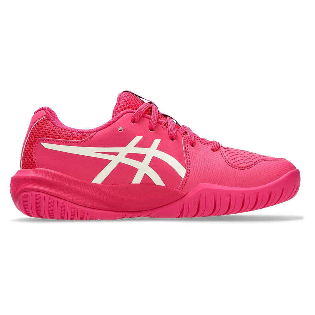 Juniors' GEL-Resolution X GS Court Shoes Bright Rose and Cream