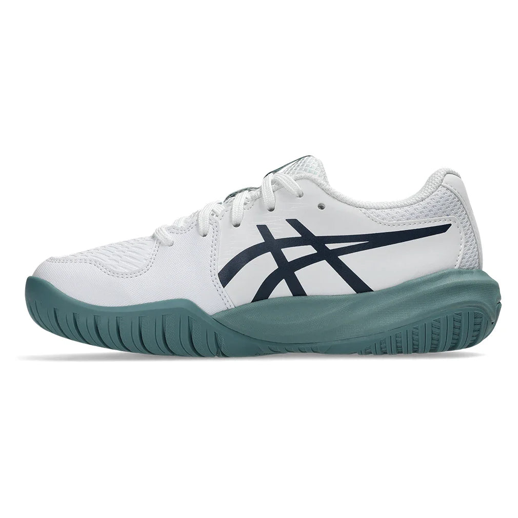 Juniors' GEL-Resolution X GS Shoes White and Midnight
