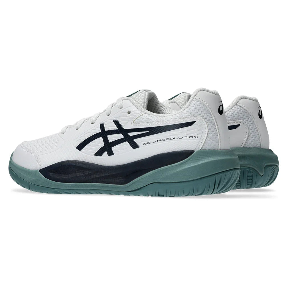 Juniors' GEL-Resolution X GS Shoes White and Midnight