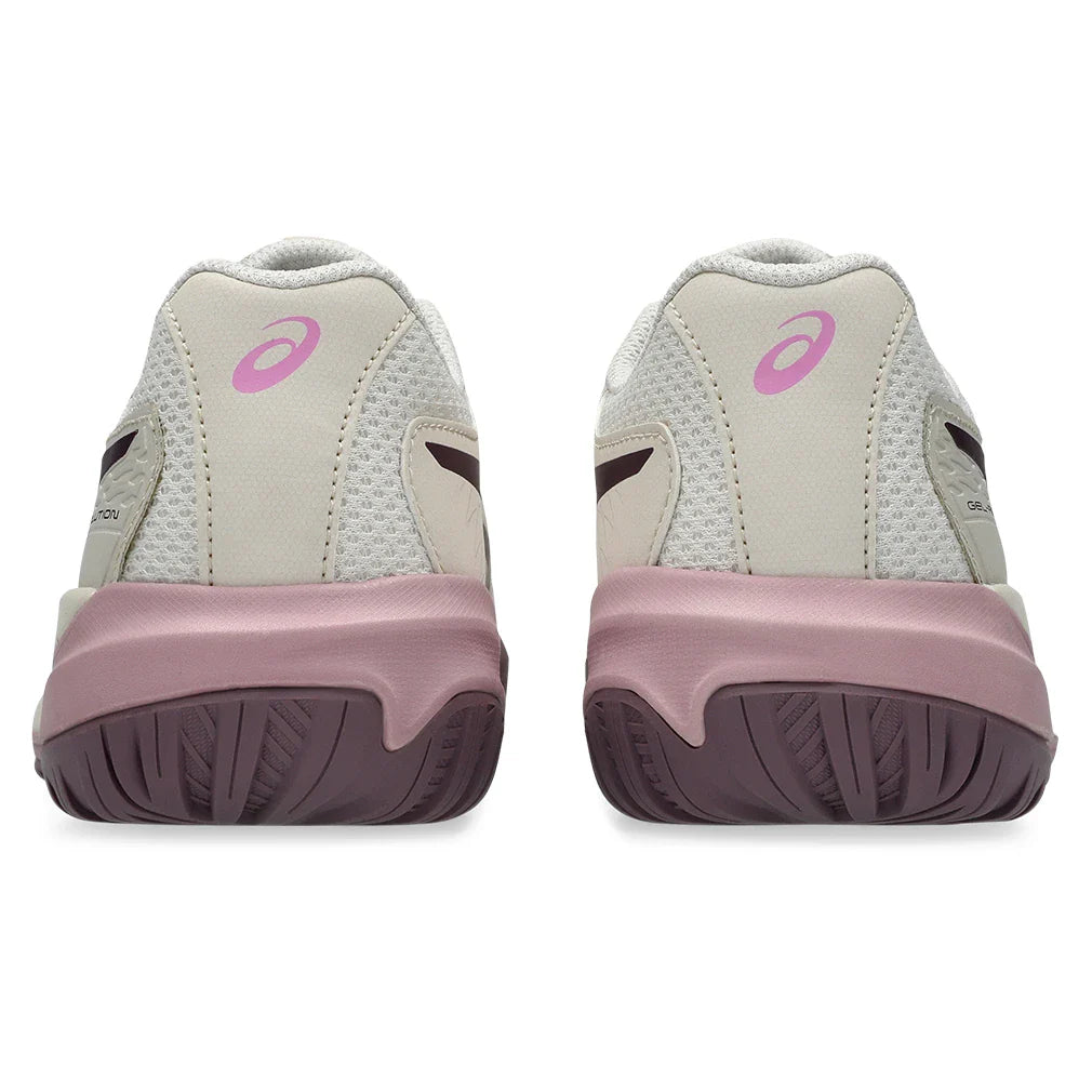 Juniors' GEL-Resolution X GS Shoes Soft Oat and Dark Aubergine
