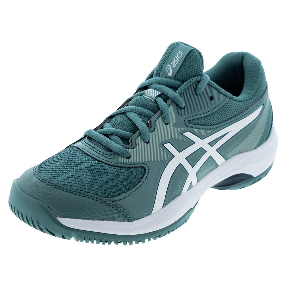 Juniors' GEL-Game GS Shoes Foggy Teal and White