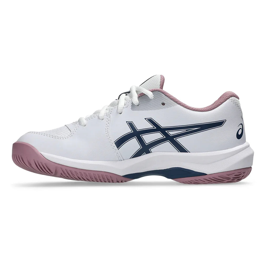 Juniors' GEL-Game GS Shoes White and Independence Blue