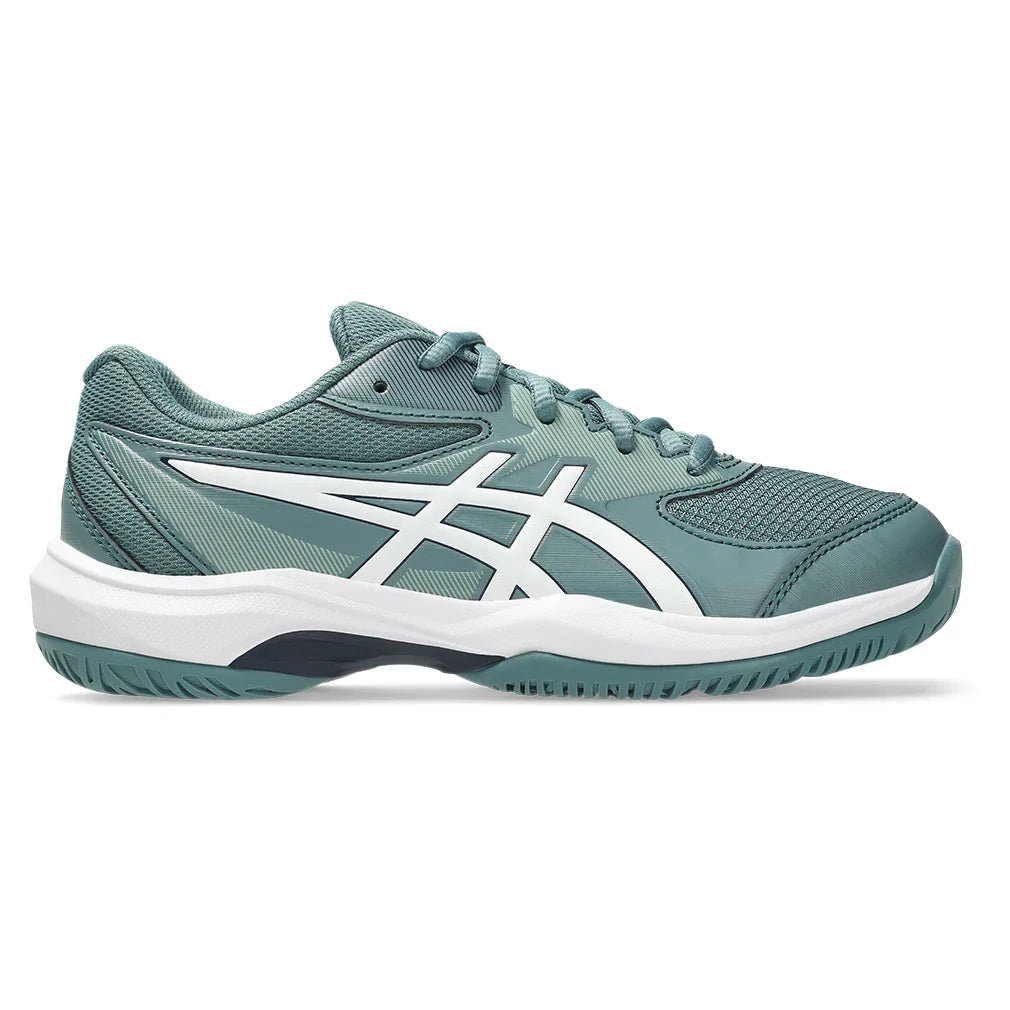 Juniors' GEL-Game GS Shoes Foggy Teal and White