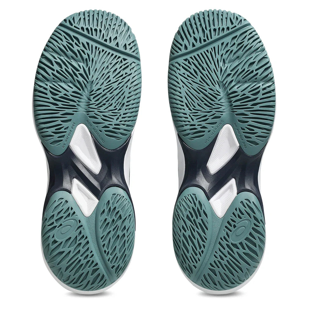 Juniors' GEL-Game GS Shoes Foggy Teal and White