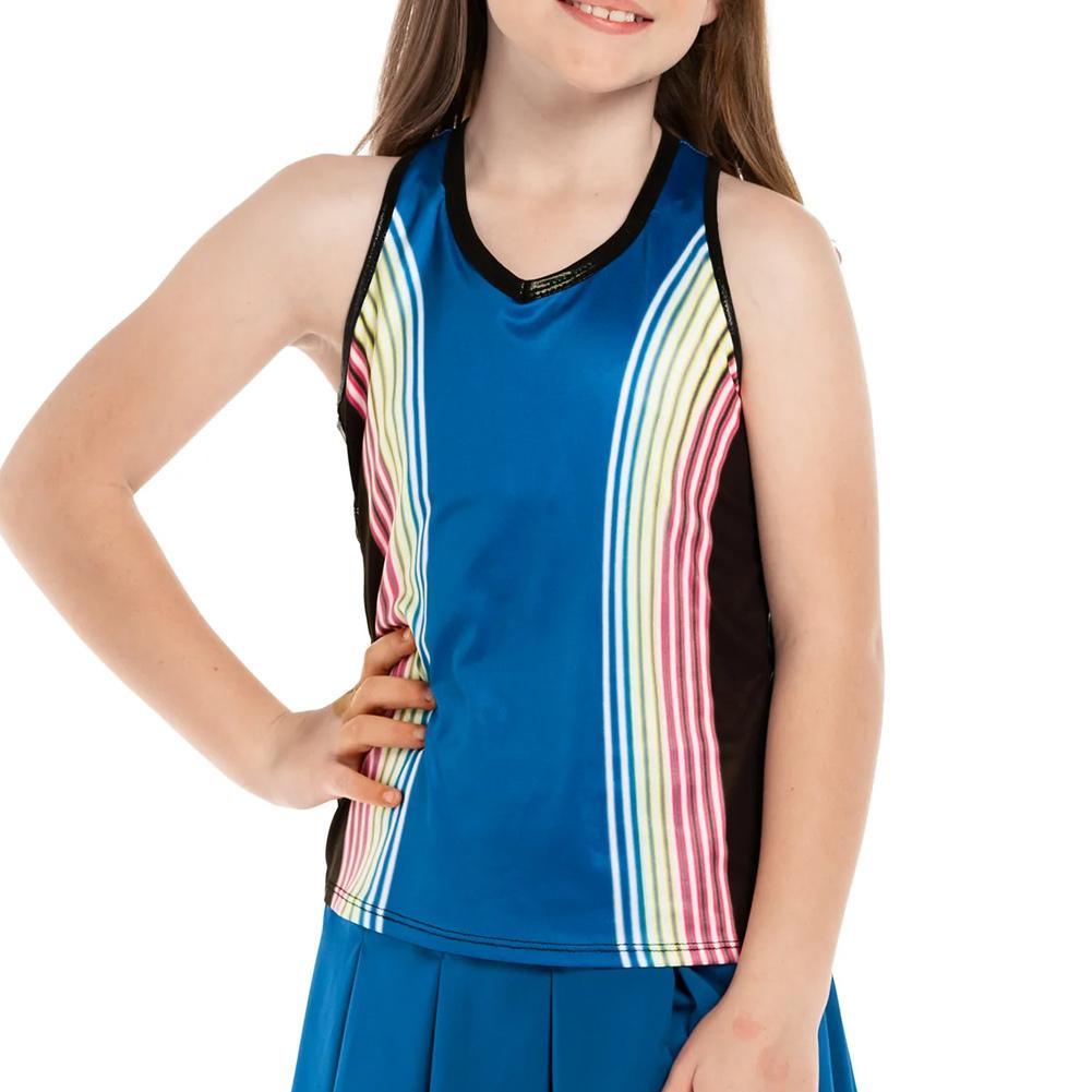 Girls' Neon Lights Tank Electric Blue