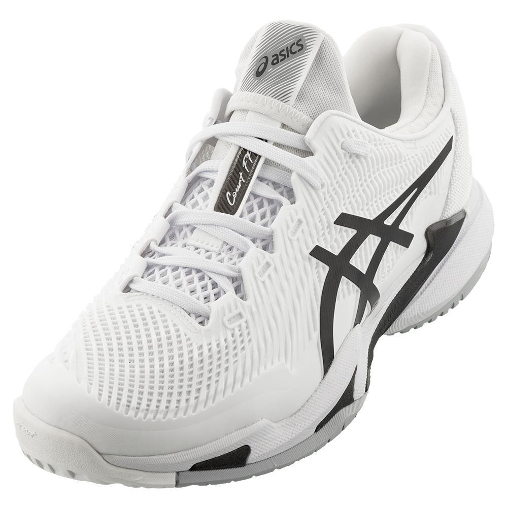 Men's Court FF 3 Court Shoes White and Black